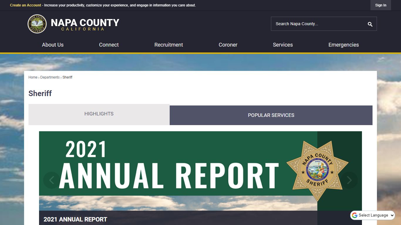 Sheriff | Napa County, CA